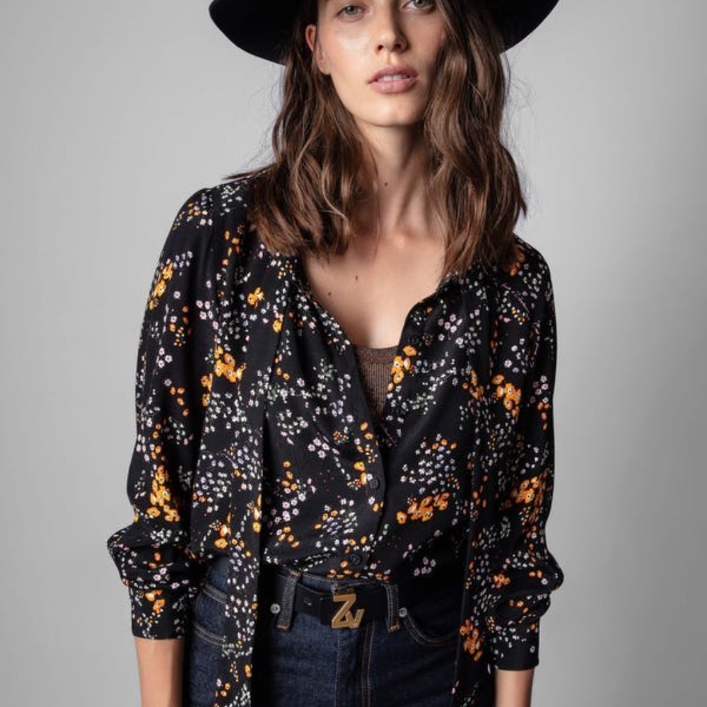 Zadig & Voltaire Taos Spark Flowers Tunic